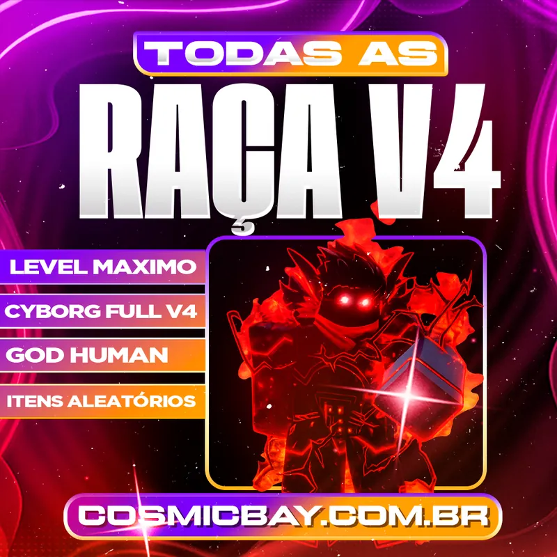 👑TODAS AS RAÇAS V4 FULL + CDK + GOD HUMAN + SOUL GUITAR