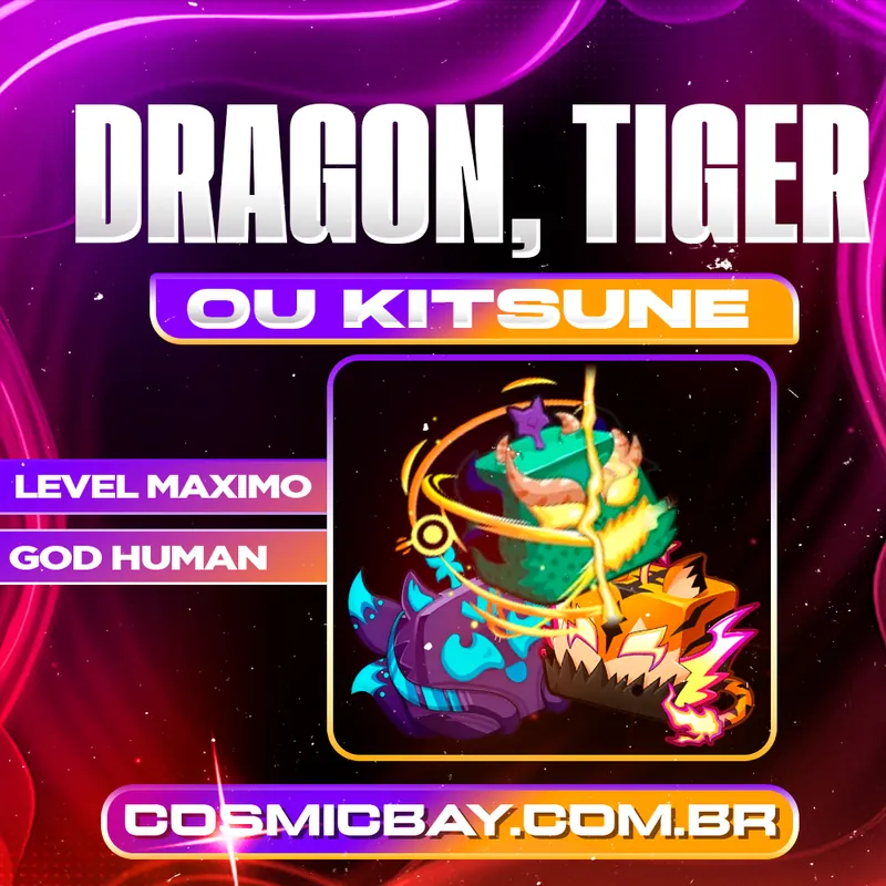✨KITSUNE, DRAGON OU TIGER NO INVENTÁRIO + GHM + LVMAX