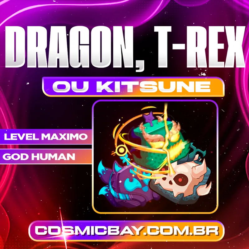 ✨KITSUNE, DRAGON OU T-REX NO INVENTÁRIO + GHM + LVMAX