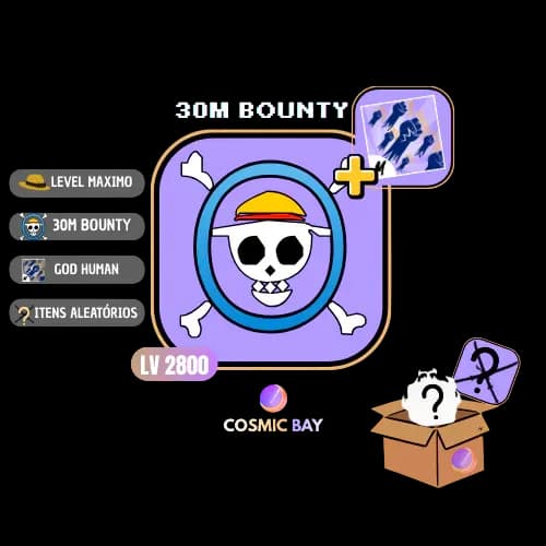 🏴☠️LEVEL 2800 + 30M BOUNTY+ GOD HUMAN