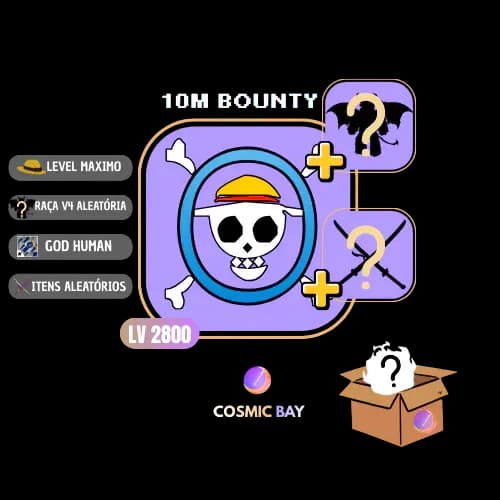 🏴☠️LEVEL 2800 + 10M BOUNTY+ RAÇA FULL V4 ALEATÓRIA