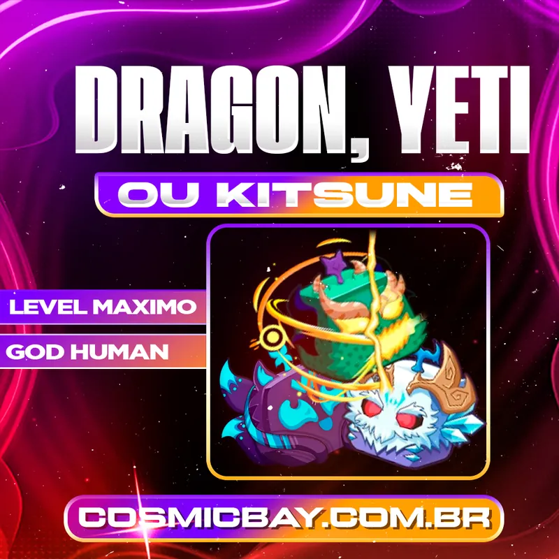 ✨KITSUNE, DRAGON OU YETI NO INV + GHM + LVMAX